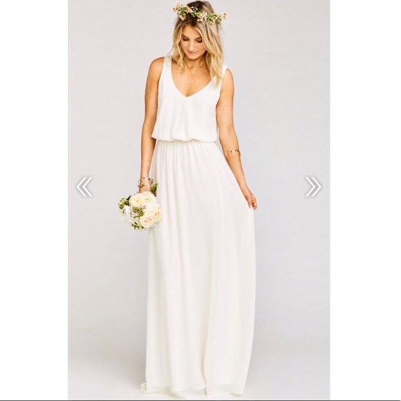 Show Me Your MuMu Dresses & Skirts - Show Me Your MuMu Kendall Maxi in Wedding Cake